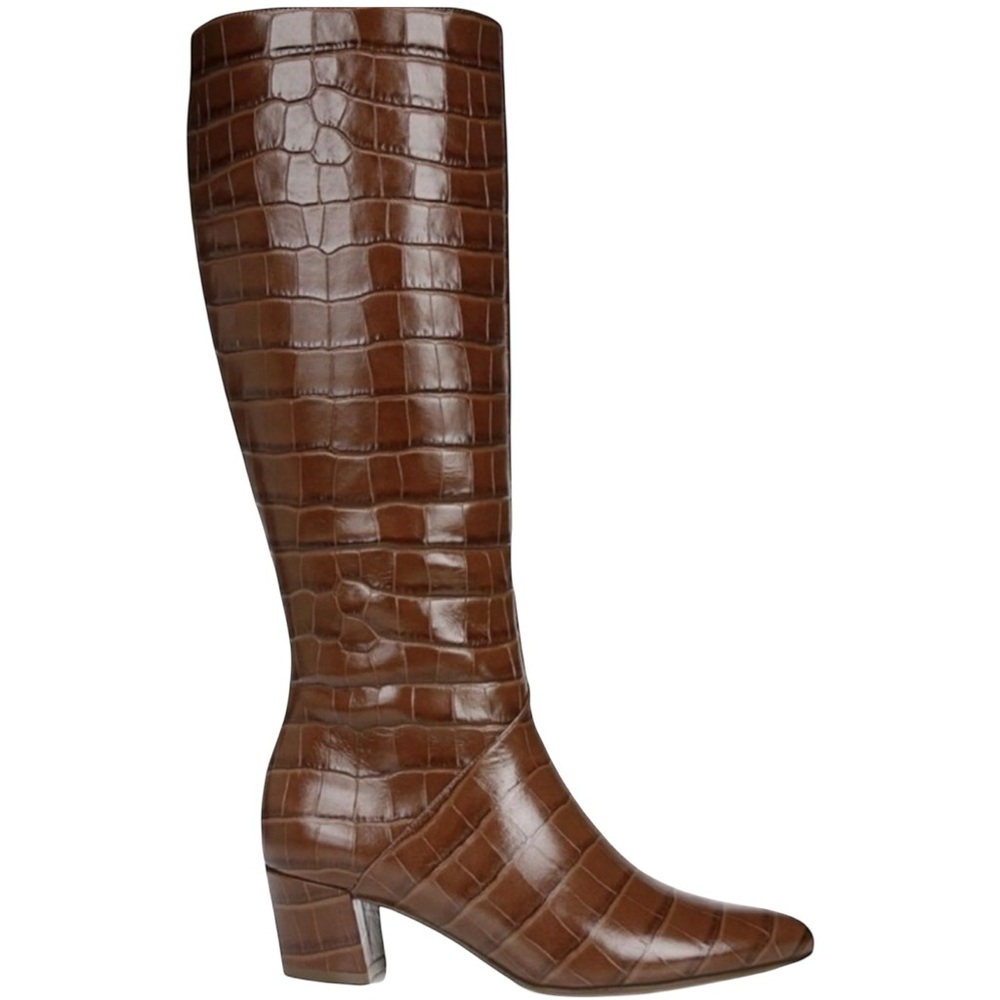 Wide Calf, Naturalizer Melanie Croc-Embossed Heeled Boots, Women’s 8 - Picture 7 of 7